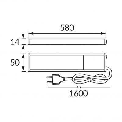 Podszafkowa oprawa LED 10W 4000K Tamara  03795 IDEUS (03795)