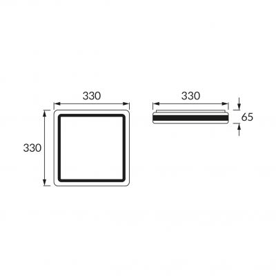 Plafon AURELIA LED D 24W Struhm 4000K lampa 03816 IDEUS (03816)