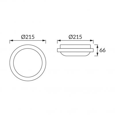 FILIP LED C 24W WHITE 4000K 03819 IDEUS (03819)