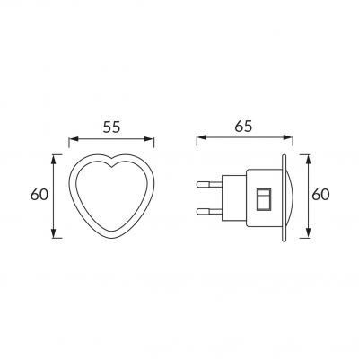 Lampka wtykowa HL992L SERCE 02250 IDEUS (02250)