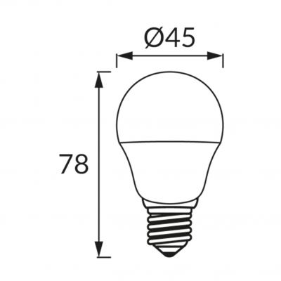 ULKE LED E27 6W 3000K IDEUS (03062)