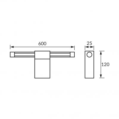 Oprawa dekoracyjna PASO LED 14W BLACK NW (04140)