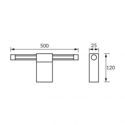 Oprawa dekoracyjna PASO LED 12W BLACK NW (04115)