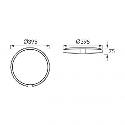 Plafoniera SMD LED ESPERANTO LED C 24W (04076)