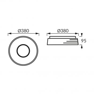 Plafoniera SMD LED LIBRUS LED C 24W NW (04164)