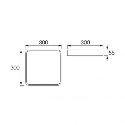 Plafoniera SMD LED TOTEM LED D 16W NW WHITE (04096)