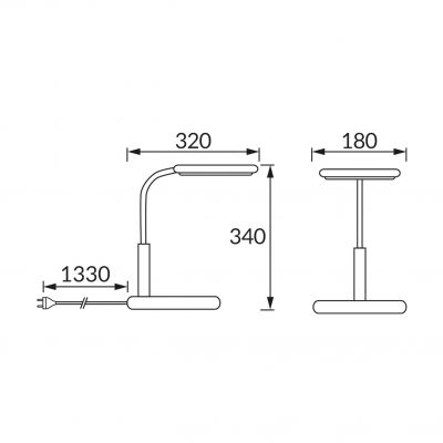 Lampka  biurkowa SAMUEL LED BLACK (04174)