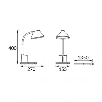 Lampka biurkowa SMD LED DEBRA LED BLUE (04232)