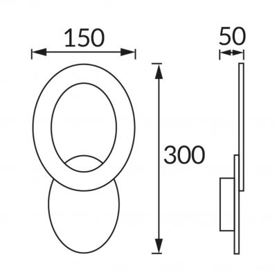 Oprawa dekoracyjna SMD LED HOP LED C 10W BLACK/WHITE NW (04182)