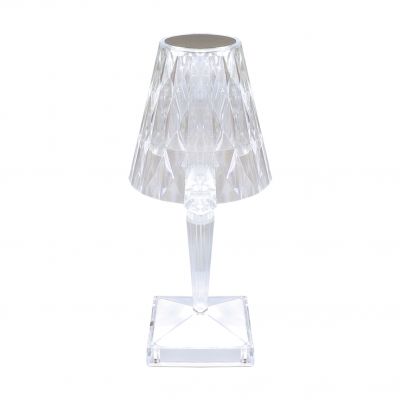 Lampka stołowa LED DABI LED CRYSTAL przezroczysta ciepła/zimna biel IDEUS (04404)