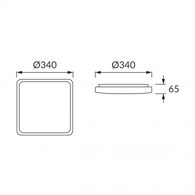 Plafoniera SMD LED WENA LED D 24W IDEUS (04010)