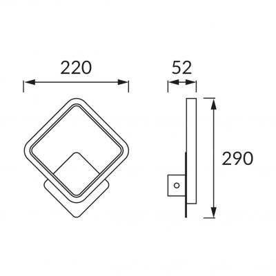 Oprawa dekoracyjna EMMA LED D 12W BLACK NW (04050)