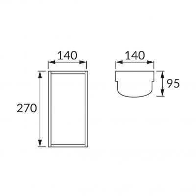 Oprawa hermetyczna NORTON LED D 10W SILVER NW IDEUS (04037)