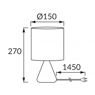 Lampka stołowa ATENA E14 A WHITE (04057)