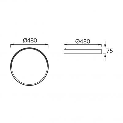 Plafoniera SMD LED FARNA LED C 48W NW (04157)