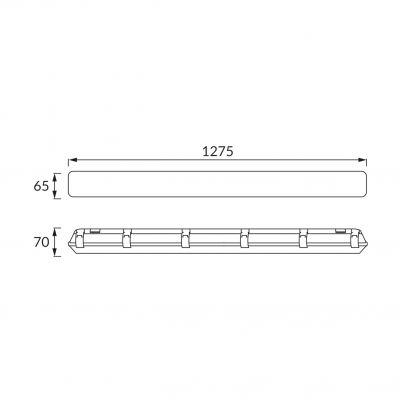 Oprawa pyłoszczelna do tub LED ARNOLD LED 1,2m (04380)