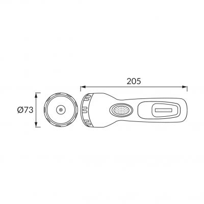 Akumulatorowa latarka LED TRAPER LED 1W+3W IDEUS (03932)