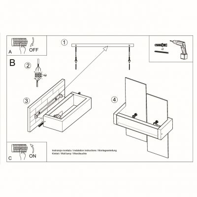 Sollux Kinkiet Feniks 1 naturalne drewno SL.0077 (SL.0077)