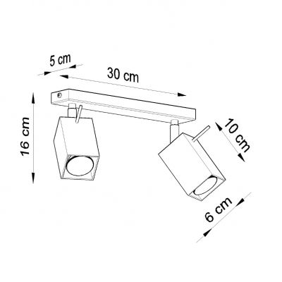 Plafon MERIDA 2 biały (SL.0096)