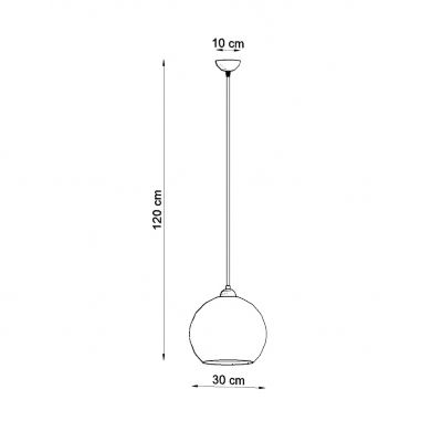 Lampa wisząca BALL biała (SL.0256)