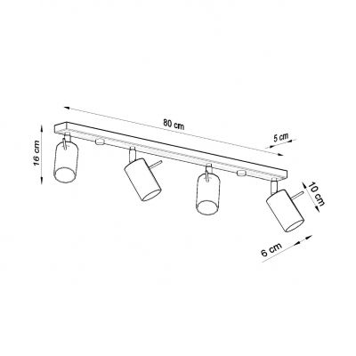 Sollux Plafon Ring 4L biały SL.0331 (SL.0331)