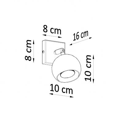 Kinkiet OCULARE czarny (SL.0443)