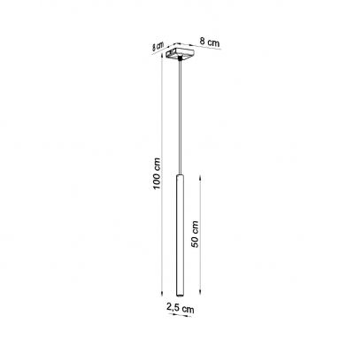 Sollux Lampa wisząca Pastelo 1 biała SL.0465 (SL.0465)