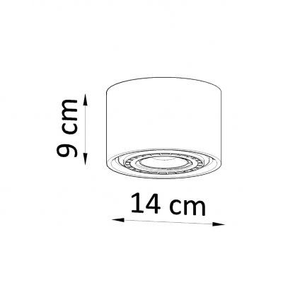 Plafon BASIC 1 beton (SL.0881)