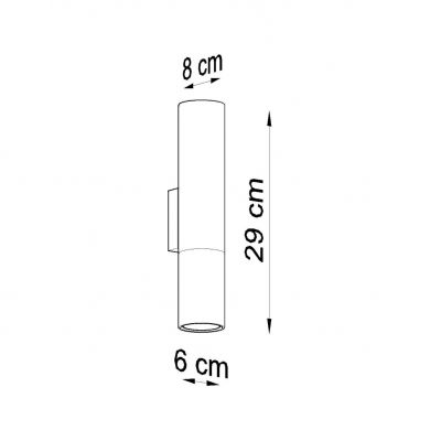 Sollux Kinkiet Loopez czarny/złoty SL.0950 (SL.0950)