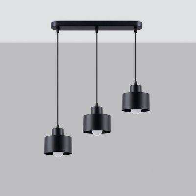 Sollux Lampa wisząca SAVAR 3 czarna SL.1133 (SL.1133)
