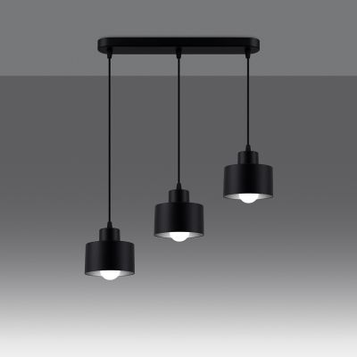 Sollux Lampa wisząca SAVAR 3 czarna SL.1133 (SL.1133)