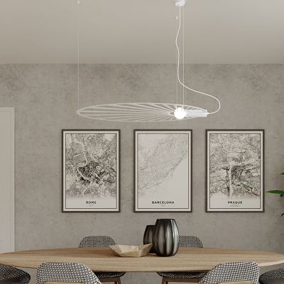 Sollux Lampa wisząca LEHDET biała TH.001B (TH.001B)