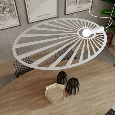 Sollux Lampa wisząca LEHDET biała TH.001B (TH.001B)
