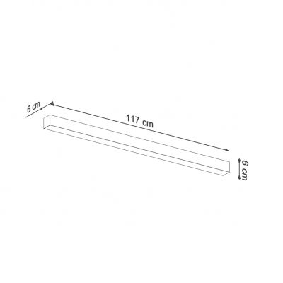 Sollux Plafon PINNE 118 szary 3000K TH.079 (TH.079)