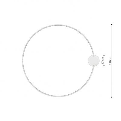 Sollux Plafon RIO 110 czarny LED 3000K TH.134 (TH.134)