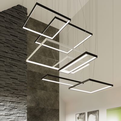 Sollux Żyrandol TUULA L czarny LED 4000K TH.169 (TH.169)