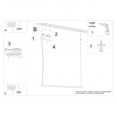 Sollux Lampa wisząca STRANG 120 LED 3000K TH.278 (TH.278)