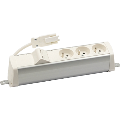 SIMON 480 TS48-230E400K0-30 Listwa poszerzona 4 gn. typ E i płytka 2xRJ45 keystone; złącze śrubowe; 48230E400K00000-30 KONTAKT (48230E400K00000-30)