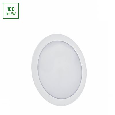 Oprawa ALGINE 2w1 NATYNK-PODTYNK DOWNLIGHT 12W 1200lm neutralna biel 230V 110st IP20 BIAŁY okrągła  SLI037028NW Spectrum Led (SLI037028NW)