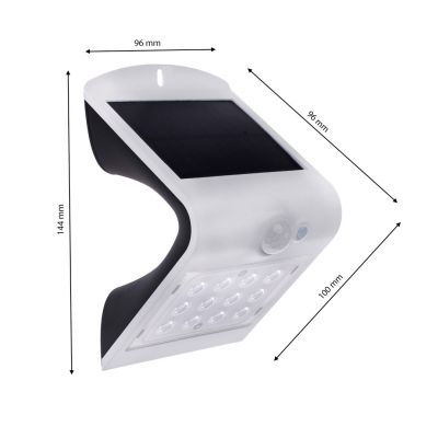 Lampka solarna Butterfly biała 1,5W EKO8817 MILAGRO (EKO8817)