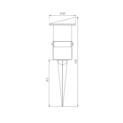 Reflektor Ogrodowy Vilo 1xGU10 IP65 Eko-Light (EKO8357)