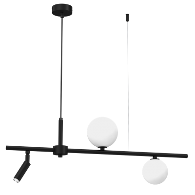 Lampa wisząca czarny żyrandol Milagro SIRIO 3x G9 (MLP8407)