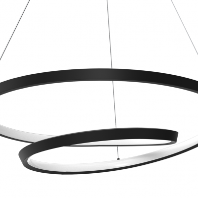 Lampa wisząca ring czarna LUCERO LED Milagro (ML7948)
