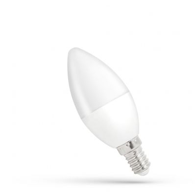 Żarówka LED ŚWIECOWA E14 230V 8W 620lm 3000K ciepła biel  WOJ+14220 Spectrum Led (WOJ+14220)