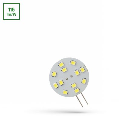 LED G4 12V 2W 12 LED CW 30mm  WOJ+13783 Spectrum Led (WOJ+13783)