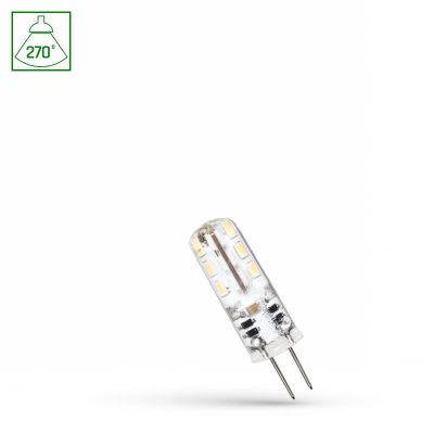 Żarówka LED G4 column 12V 1,5W SILIKON ciepła biel  WOJ+13117 Spectrum Led (WOJ+13117)