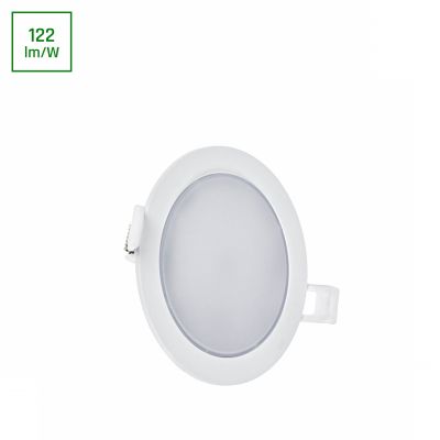 Oprawa natynkowa ALGINE ECO 2w1 natynkowa/podtynkowa 6W neutralna biel 230V 110st IP20 IK06 115x35mm BIAŁY okrągła (SLI037027NW_PW)