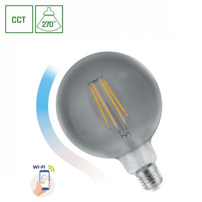 Żarówka LED GLOB G125 4,9W E27 COG 230V CCT (4000K-6500K)+ ściemnianie MODERNSHINE Wi-Fi/BT WOJ+14559 Spectrum SMART (WOJ+14559)