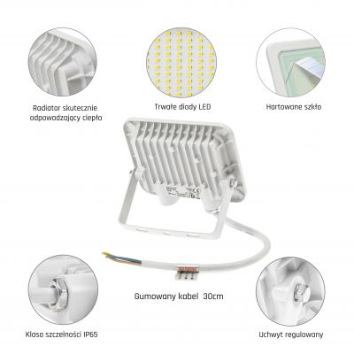 NOCTIS LUX 2 SMD 230V 20W IP65 CW white SLI029042CW Spectrum Led (SLI029042CW)