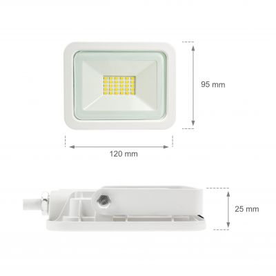 NOCTIS LUX 2 SMD 230V 20W IP65 CW white SLI029042CW Spectrum Led (SLI029042CW)